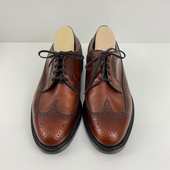 Vintage Mason Wing Tip Dress Shoes Mens Size 10 EEE Brown Unworn - Picture 2 of 9